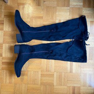 NWOT JustFab black over the knee boots